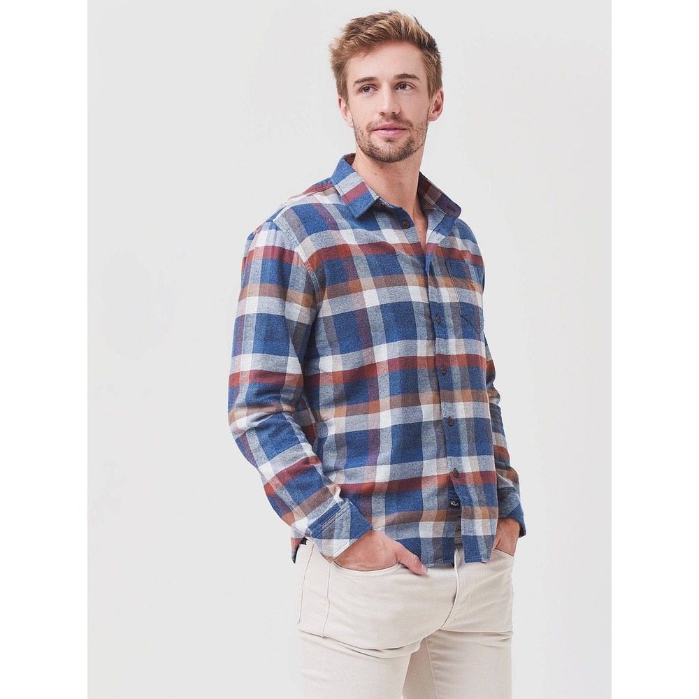 Rails Forrest Plaid Long Sleeve Button Up Shirt Mens Medium Flannel Outdoors